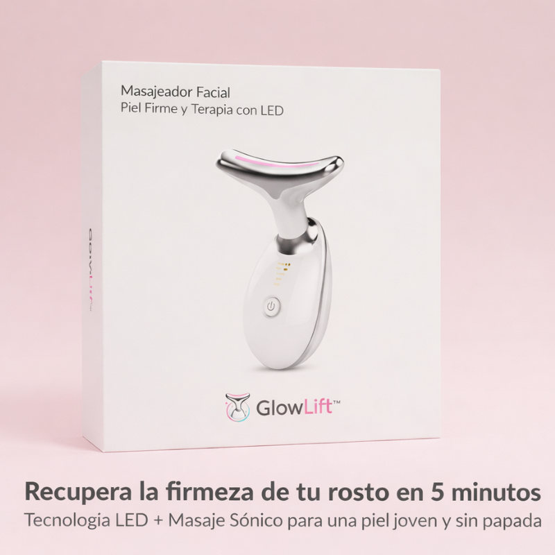 GlowLift™ Masajeador Facial [Piel Firme y Terapia con LED]