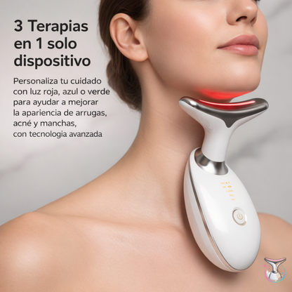 GlowLift™ Masajeador Facial [Piel Firme y Terapia con LED]