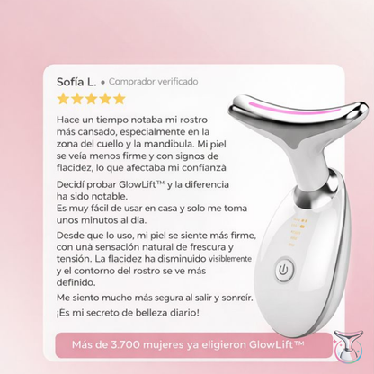 GlowLift™ Masajeador Facial [Piel Firme y Terapia con LED]